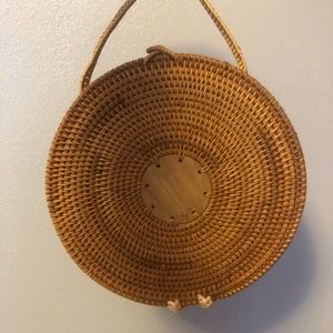 WOVEN wooden bag